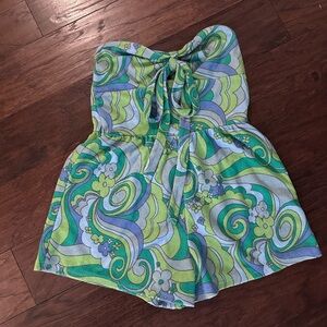 Wild Fable Green and Blue Romper